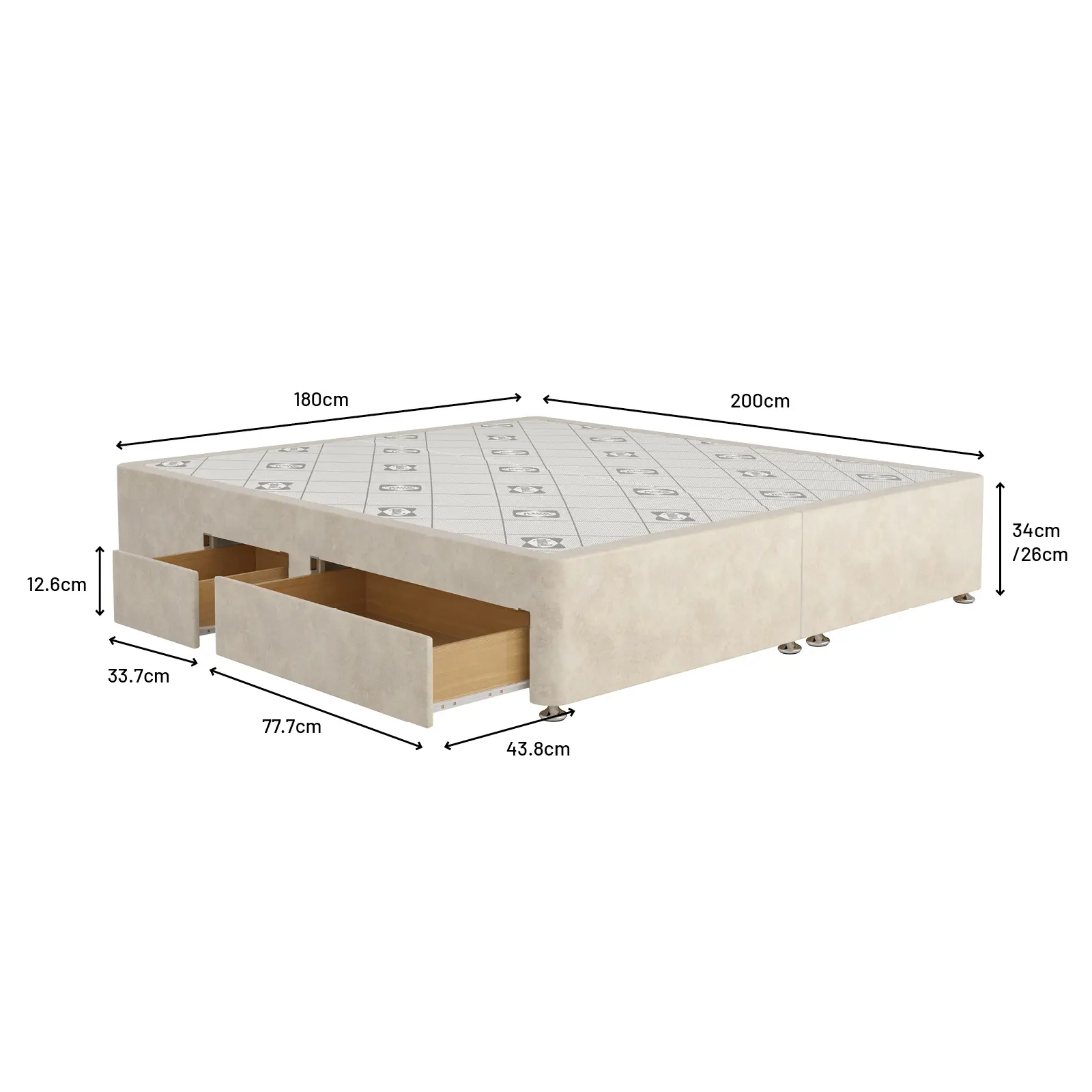 SL 2817 Divan Dimensions SK-2+2Drw-1600x1600