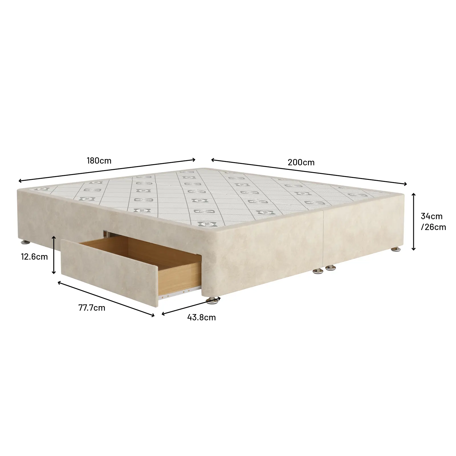 SL 2817 Divan Dimensions SK-2Drw-1600x1600