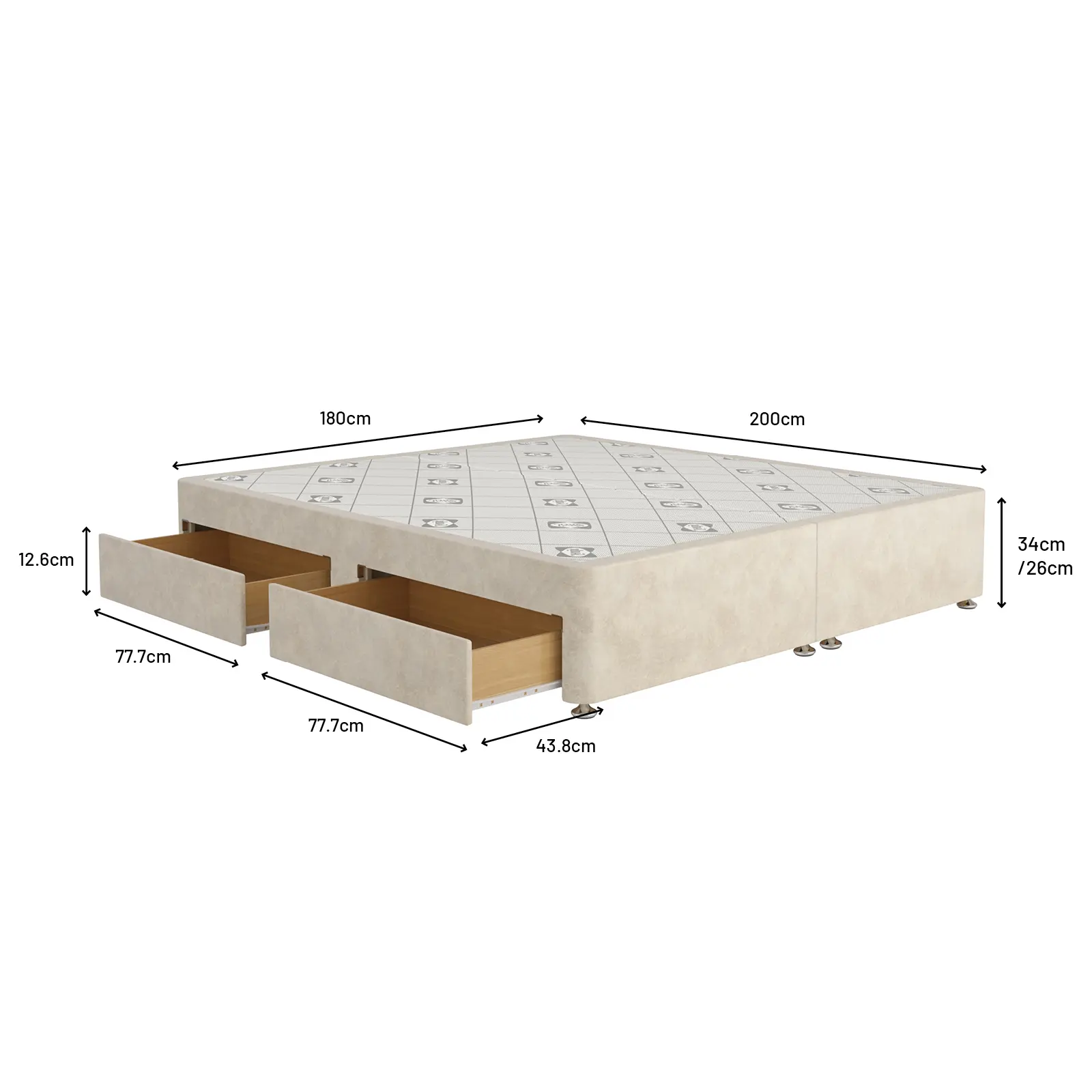 SL 2817 Divan Dimensions SK-4Drw-1600x1600