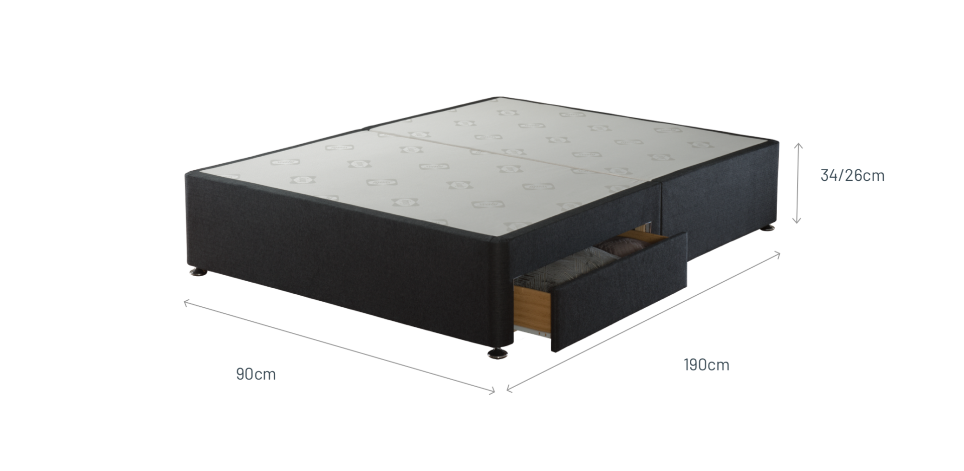 2 Drawer Divan Base Sealy