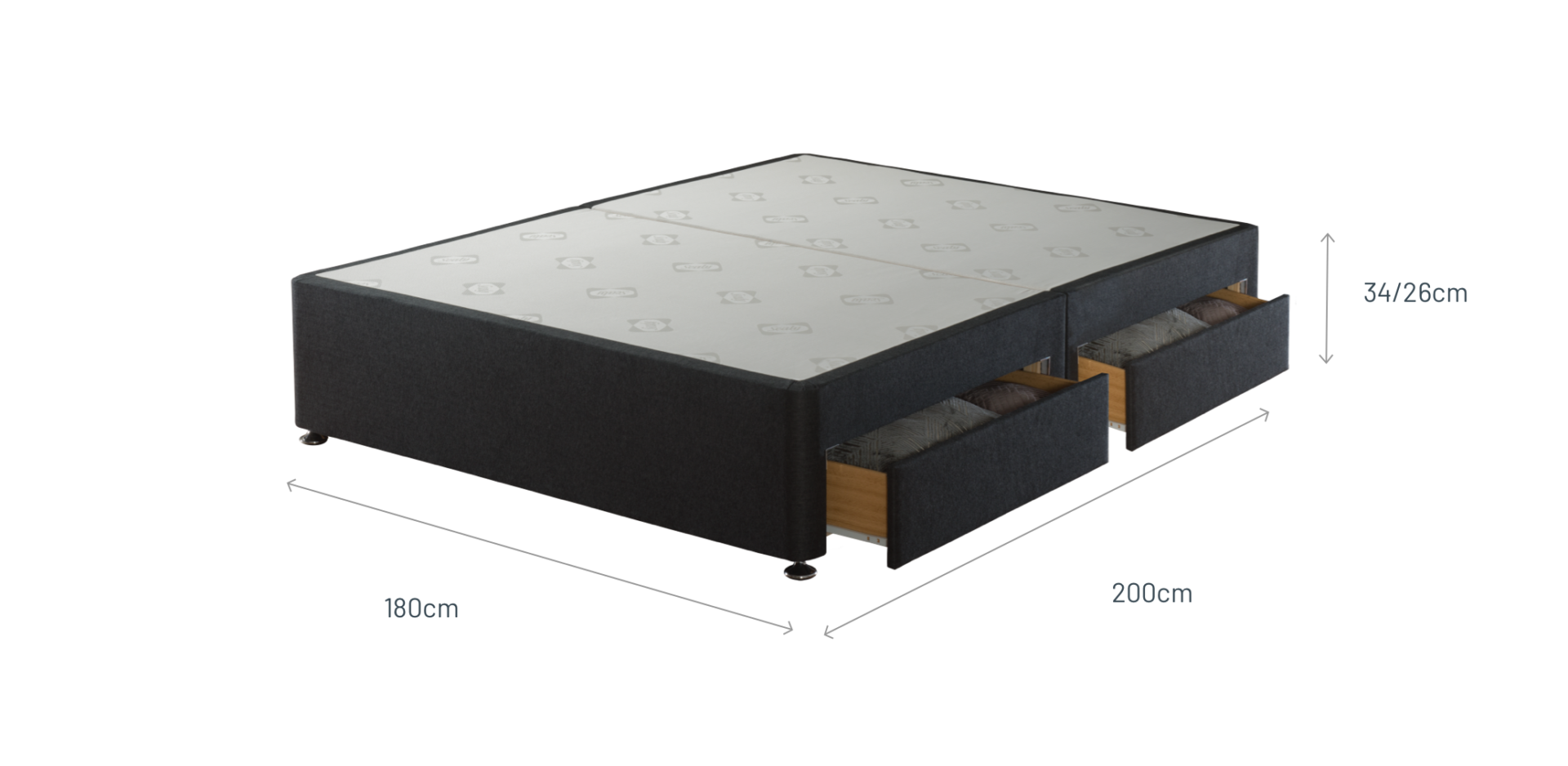 4 Drawer Divan Base Sealy